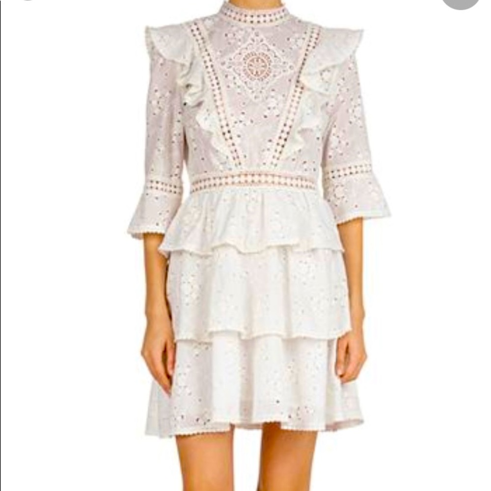 Beautiful white linen dress